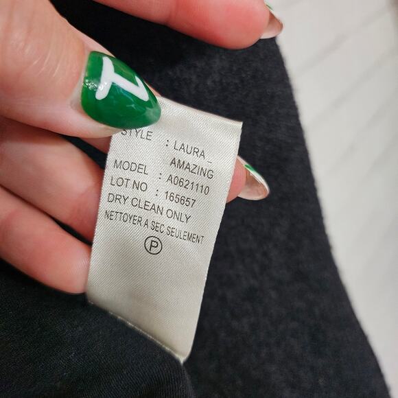 Theory Black Wool And Faux Leather Jacket - Picture 10 of 10